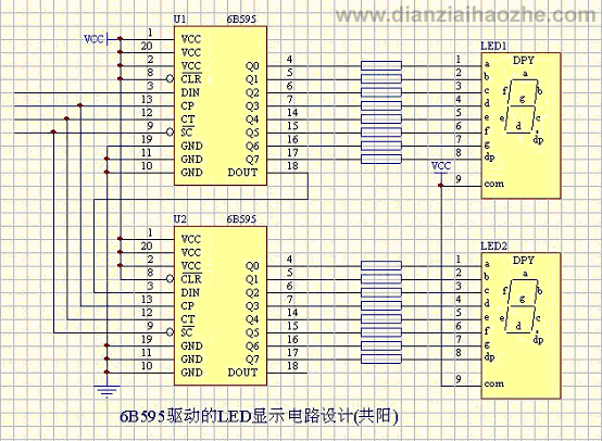 LED数码管显示驱动电路图集