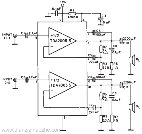 TDA2005 OTL电路