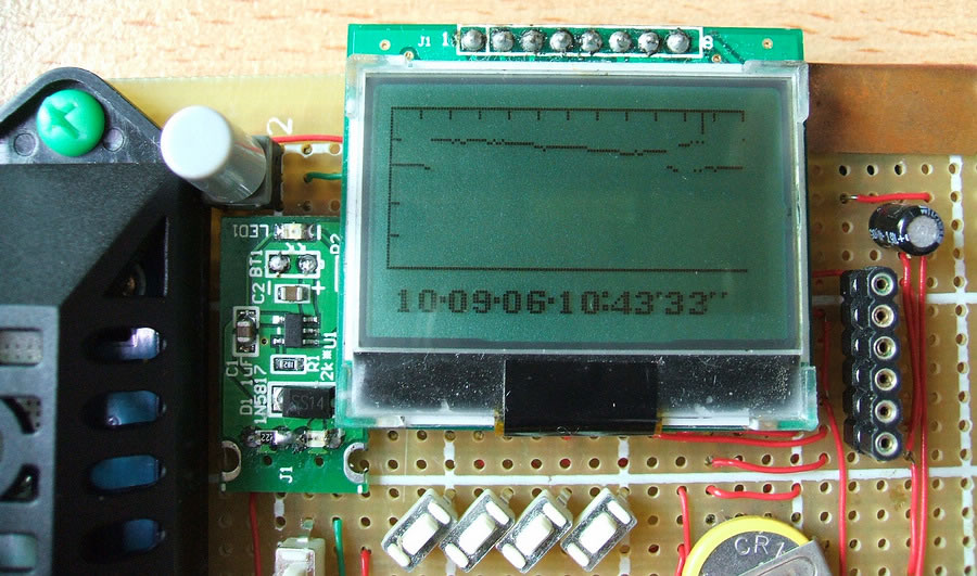 使用无字库12864液晶模块制作温湿度计