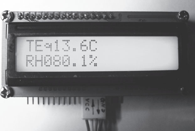基于STC89RC52型单片机的数字式温湿度测量显示组件