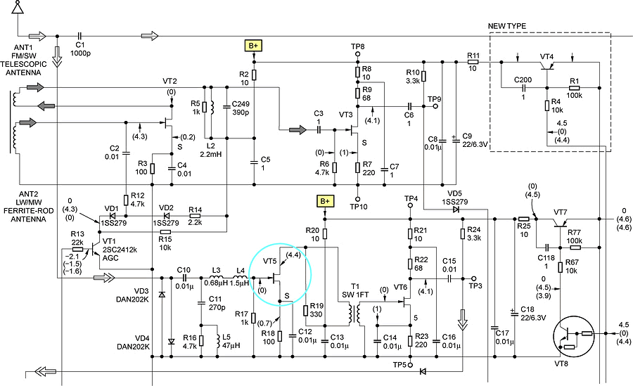 SONY SW-55 便携式收音机维修札记