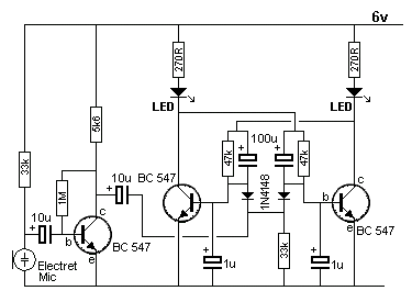 声控开关（双稳态指示灯）