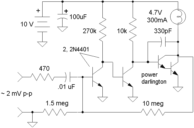 A类音频放大器、光调制音频发送器