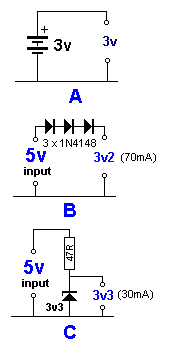 3V－5V、5V－3.3V、3V－9V稳压电路