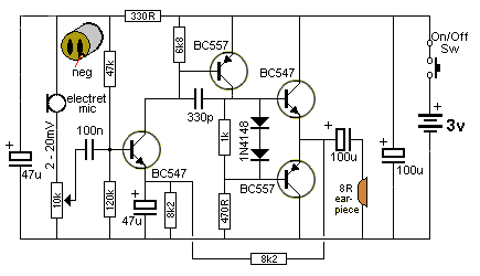 lm358助听器电路图图片