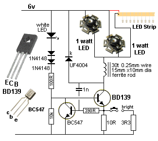 高效率1瓦LED驱动电路