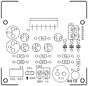 20W BTL桥式音频功率放大器（TDA2005）