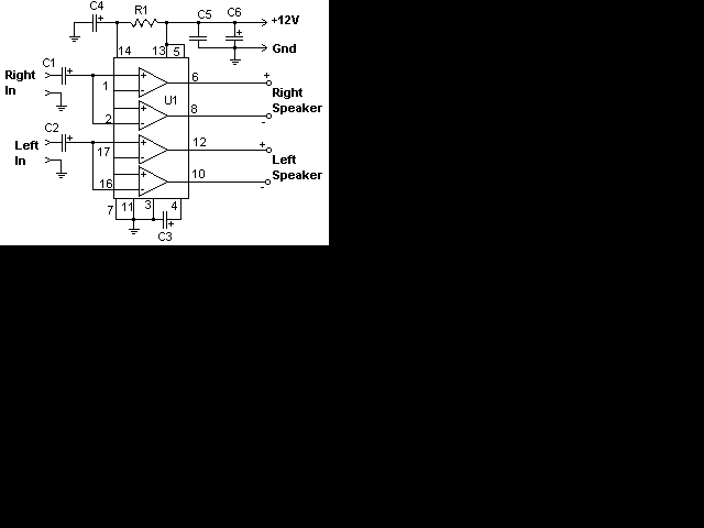 TDA1554集成电路22瓦音频放大器