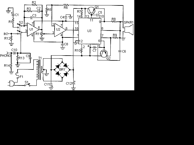 50瓦特音频功率放大器