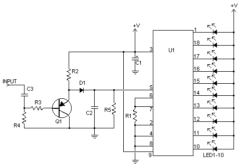 LM3915集成电路声级计