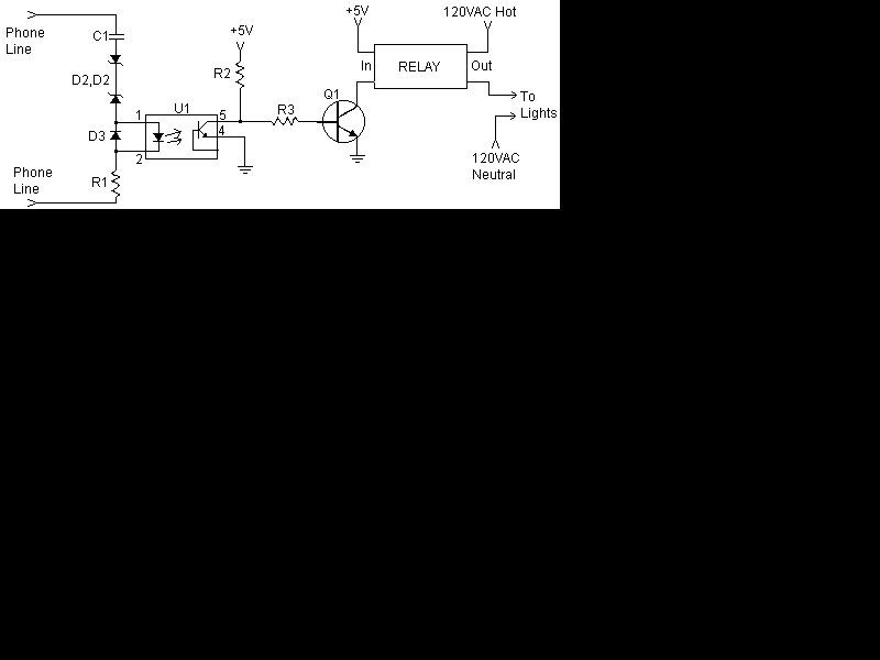 电话振铃灯闪光器