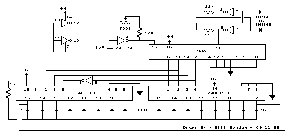 16级双向LED音序器