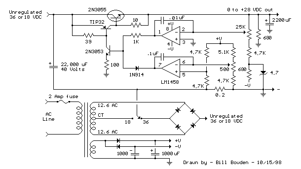 可变的电压和电流电源供应器