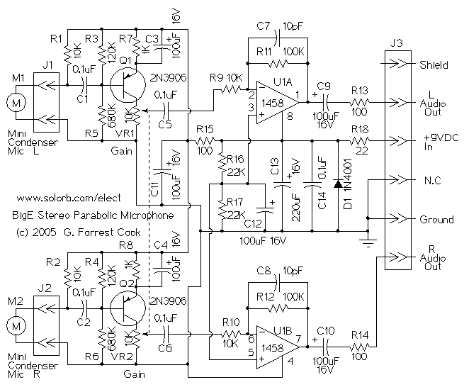 抛物天线远程声源接收器