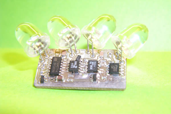 LED感应电子追踪器与H桥驱动器表面贴装电路板