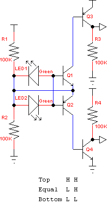 太阳跟踪器LED光敏传感器电路设计