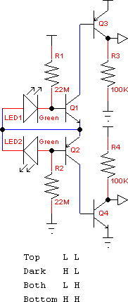 太阳跟踪器LED光敏传感器电路设计