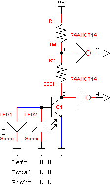 太阳跟踪器LED光敏传感器电路设计