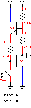 太阳跟踪器LED光敏传感器电路设计