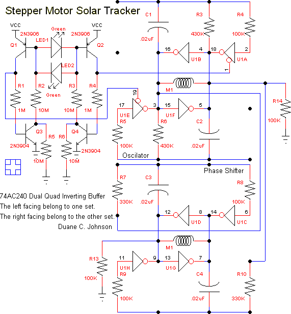 步进电机驱动器（用于太阳跟踪器）