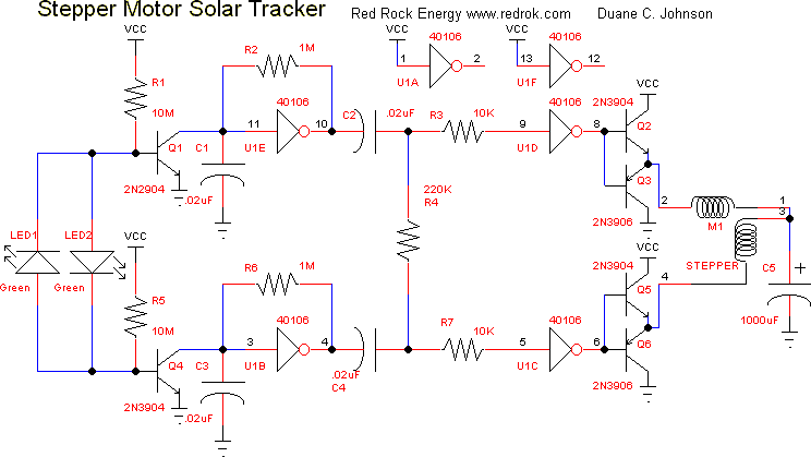 步进电机驱动器（用于太阳跟踪器）