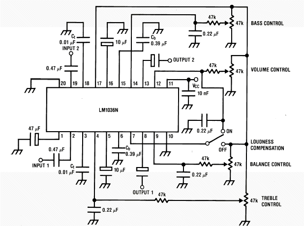 lm1036n音调控制电路图图片