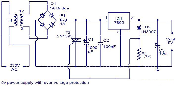 具有过压保护的5V电源