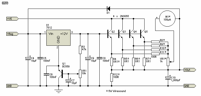 13.8V 10A线性稳压电源