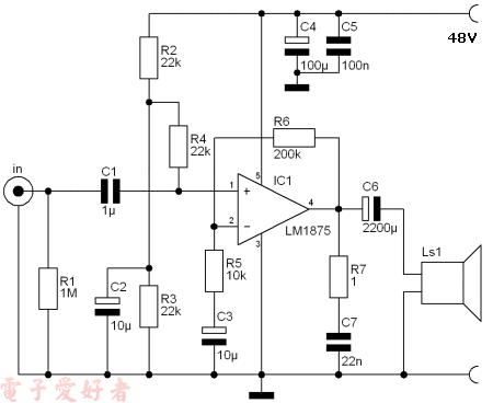 LM1875二十瓦音频放大器