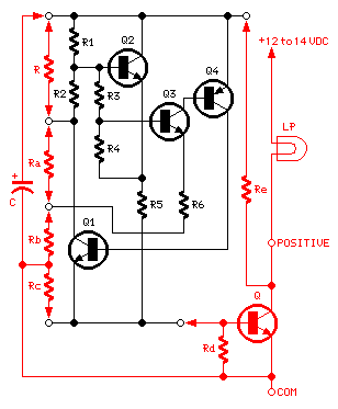 1.5V LED闪光器振荡器