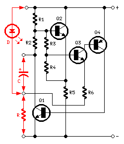 1.5V LED闪光器振荡器