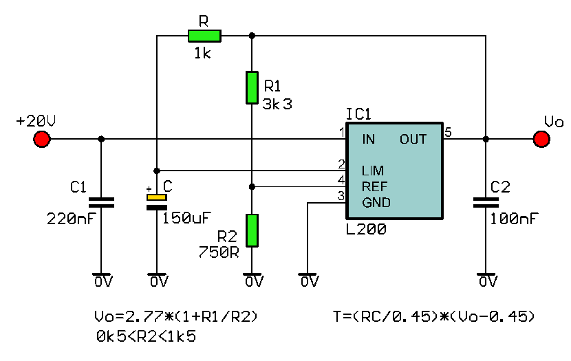 LM317和L200软启动电源