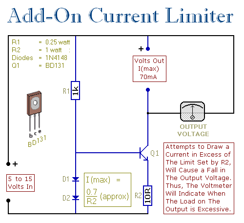 基本电流限制器的电路图