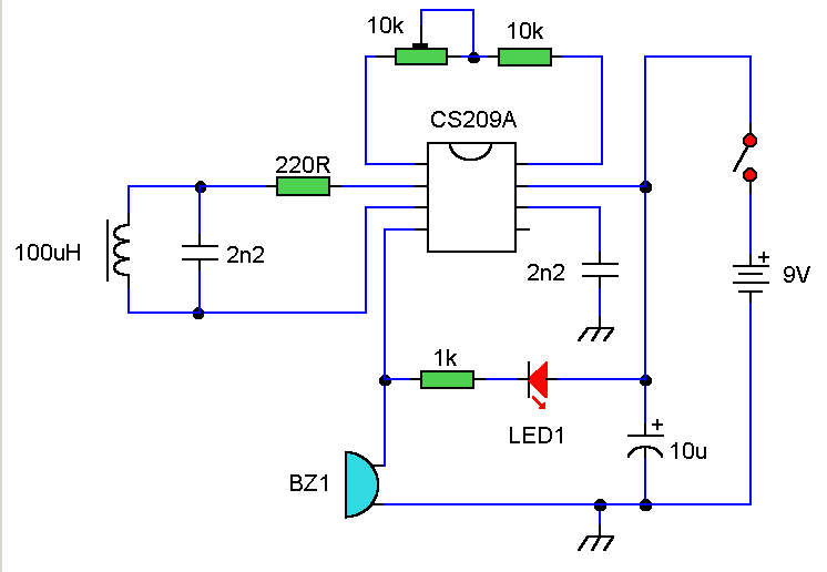 CS209A集成电路金属定位器